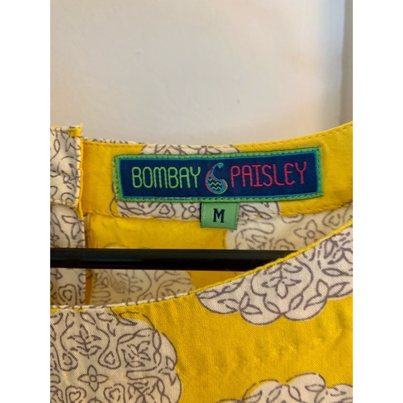 Yellow with white flowers crop top size S - Picture 4 of 4